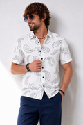 Ivory Paisley Shirt – White Edition