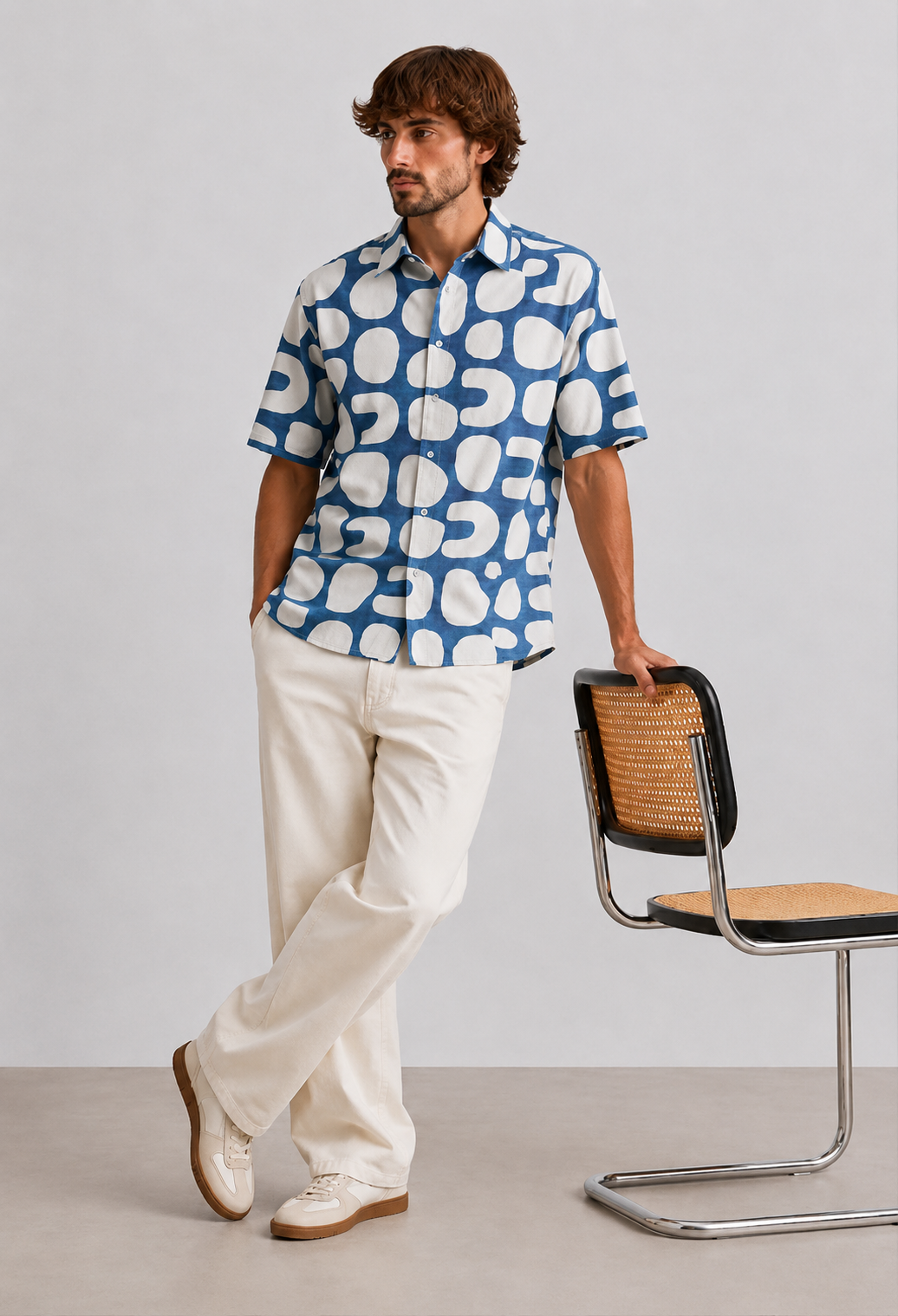 Azure Abstract Shirt – Blue Edition