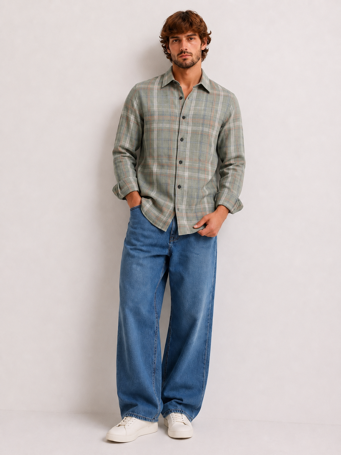 Verdant Grid Shirt – Green Edition