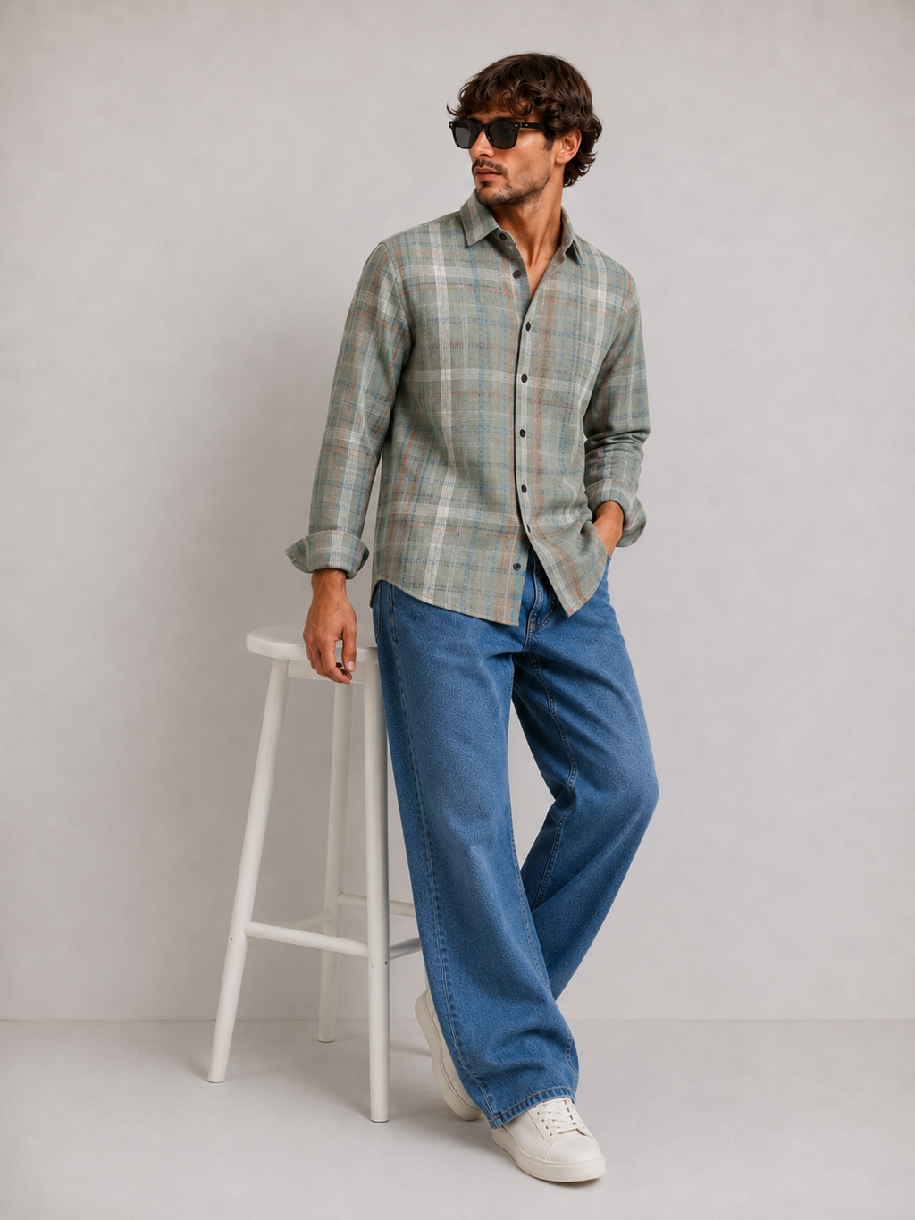 Verdant Grid Shirt – Green Edition