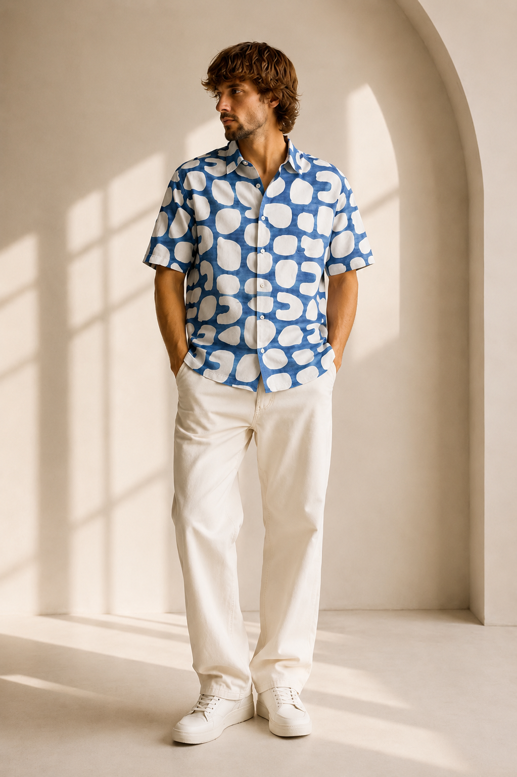 Azure Abstract Shirt – Blue Edition