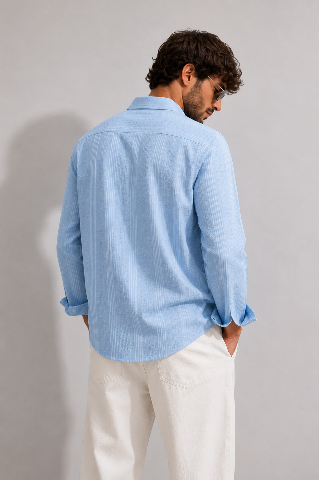 Skyline Jacquard Shirt – Sky Blue Edition