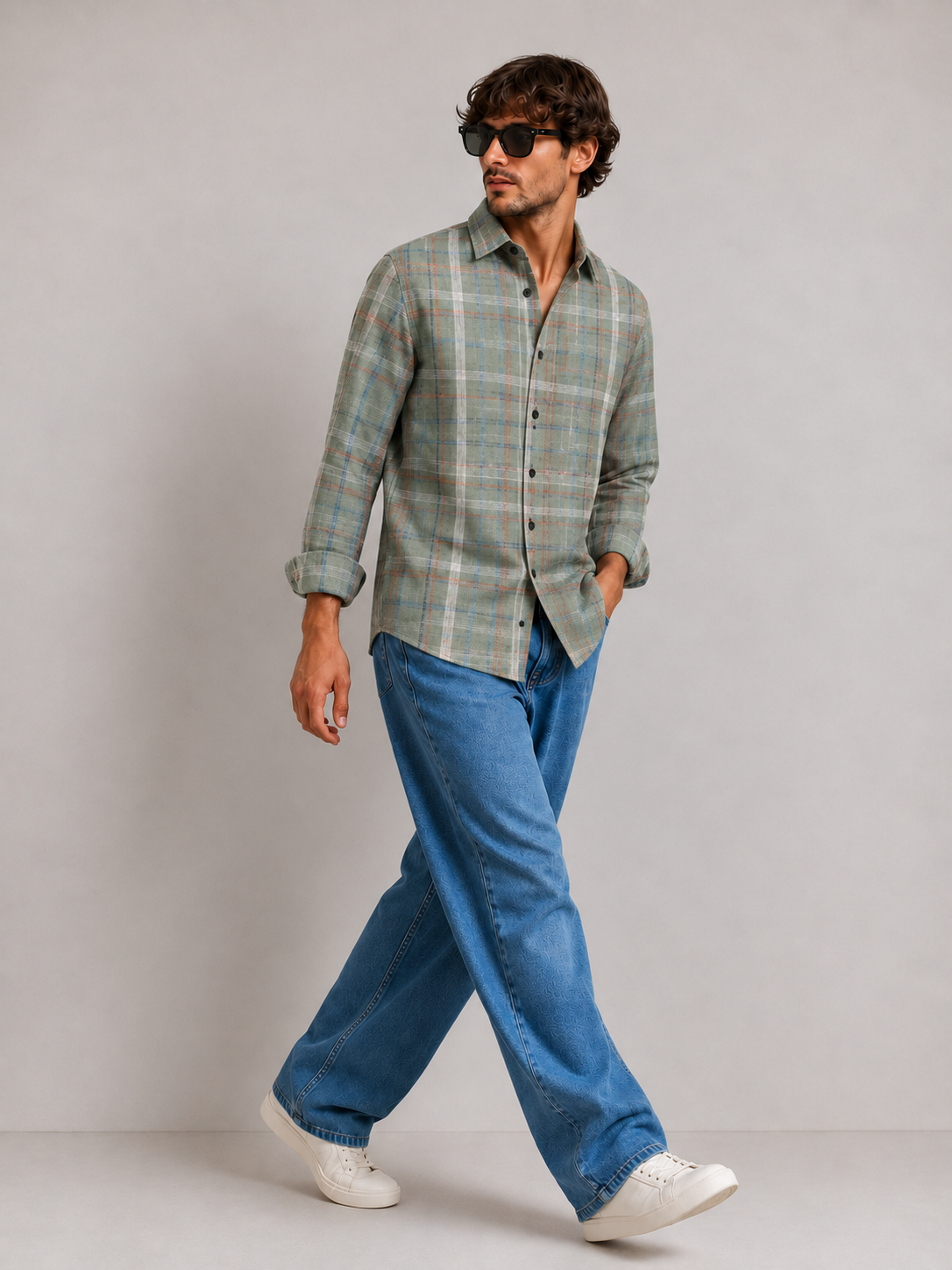 Verdant Grid Shirt – Green Edition