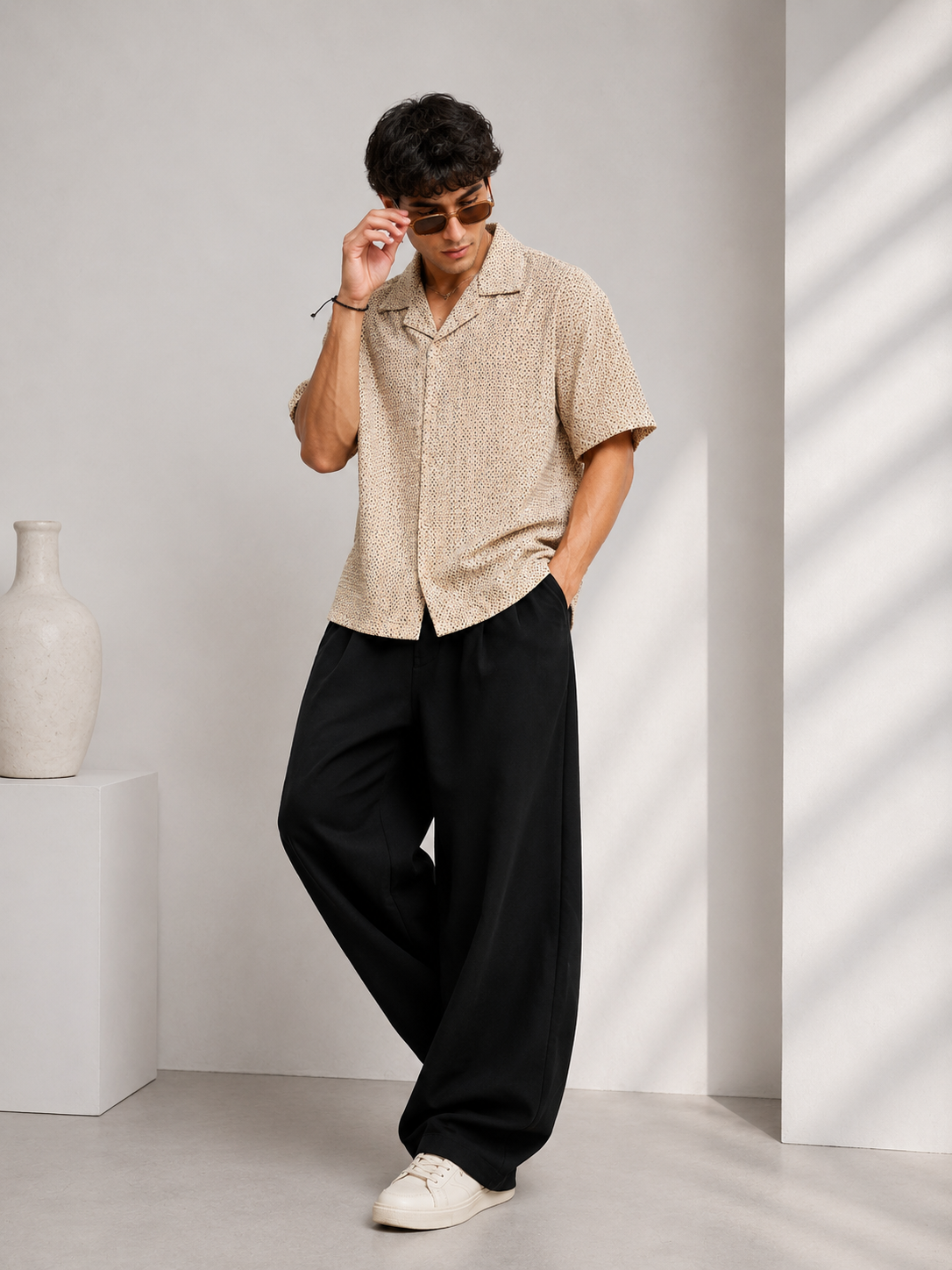 Urban Sand Cotton Shirt