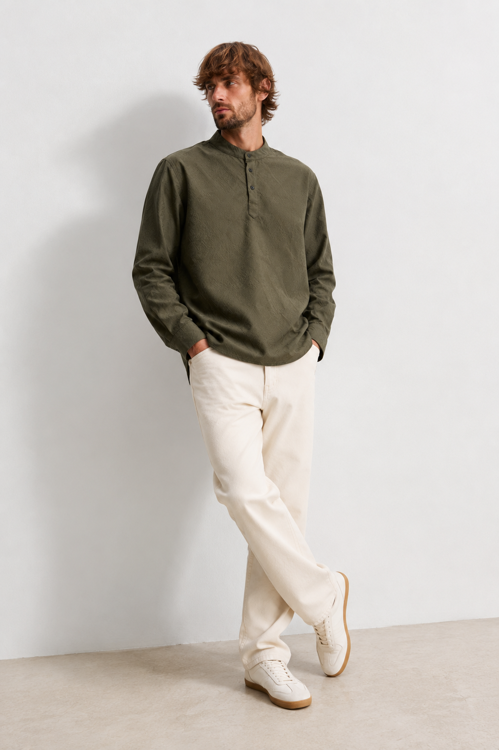 Olive Heritage Short Kurta