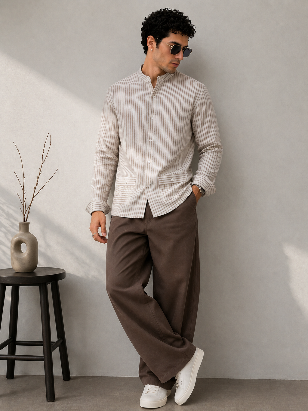 Desert Beige Cotton Shirt