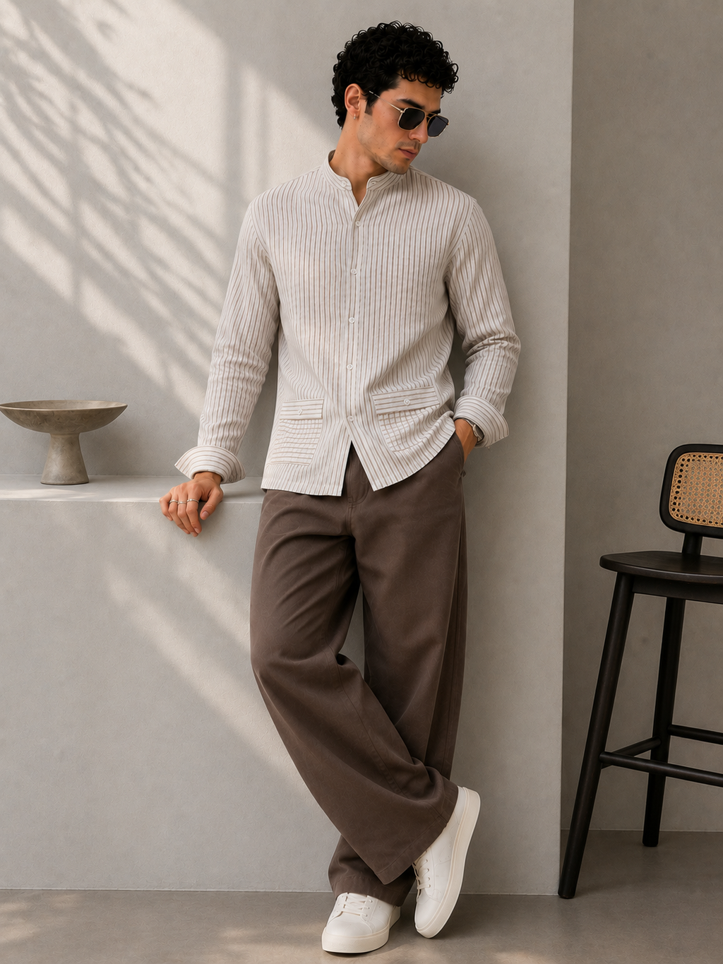 Desert Beige Cotton Shirt