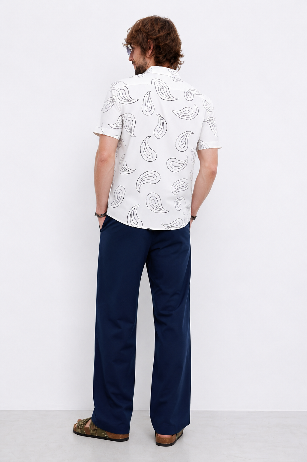 Ivory Paisley Shirt – White Edition