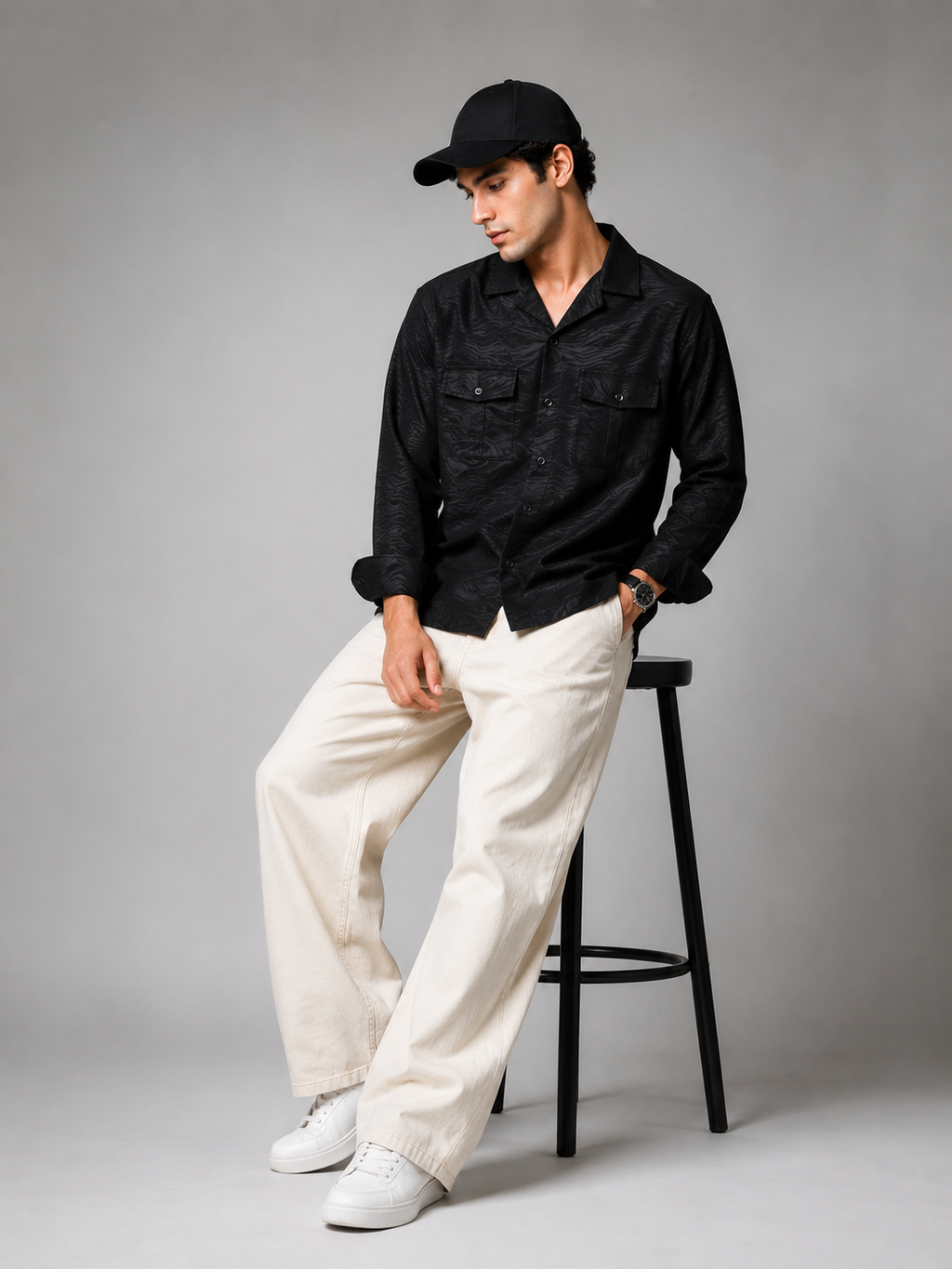 The Noirven Jacquard Shirt
