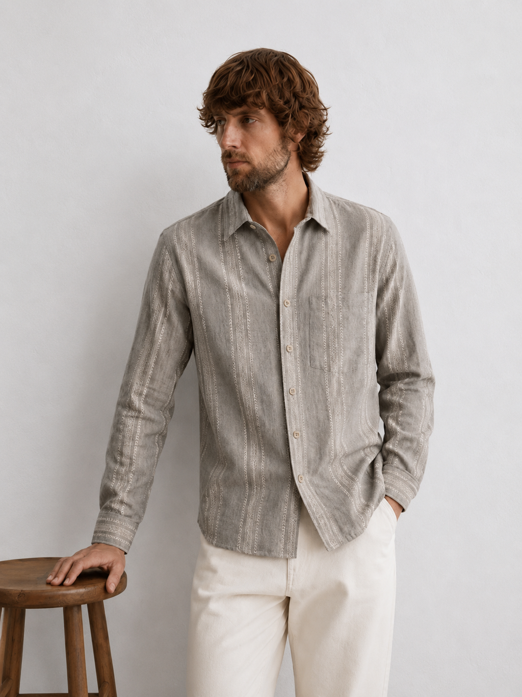 Ashen Loom Shirt – Stone Grey Edition