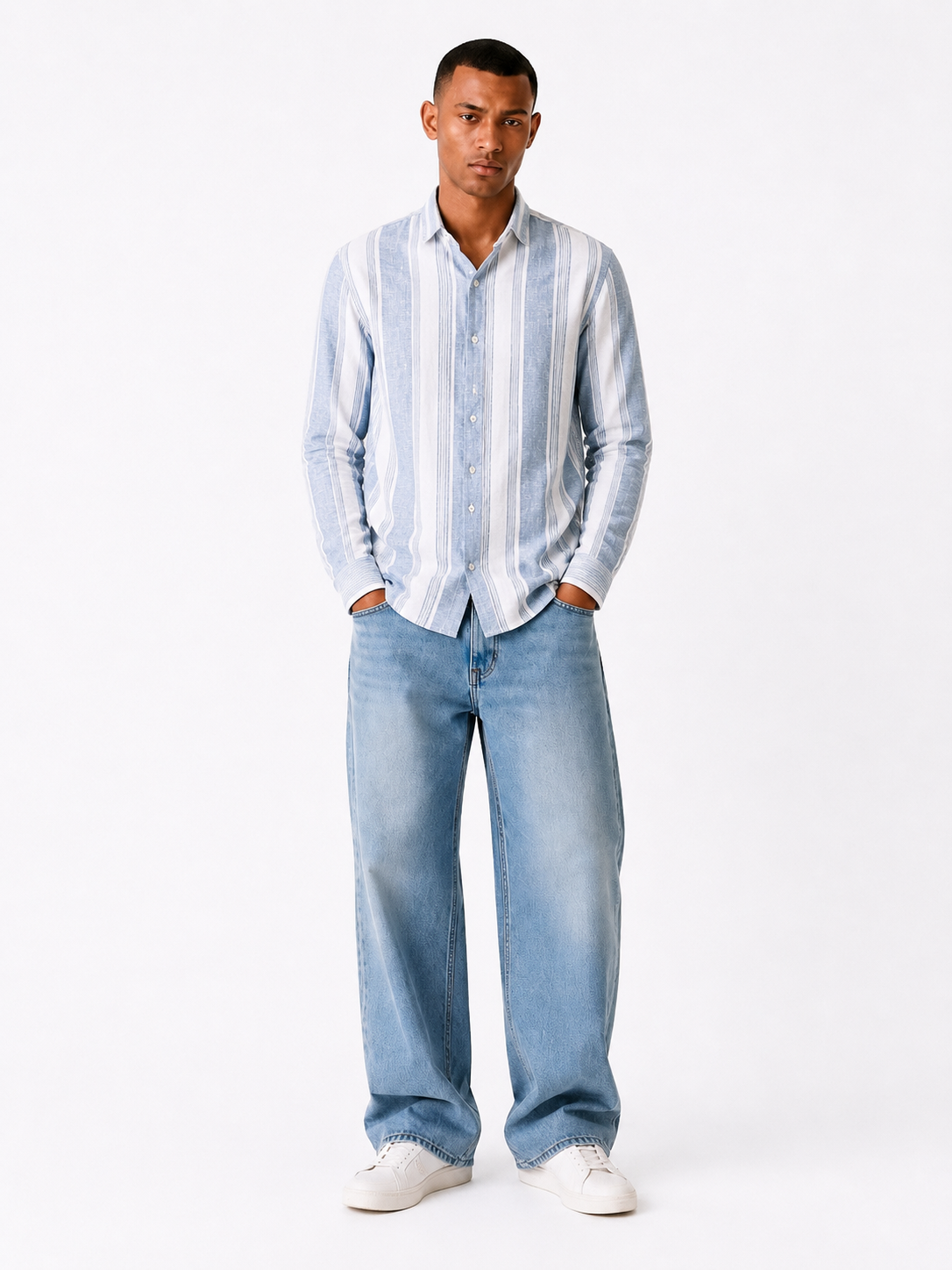 Harbor Line Shirt – Blue Stripe Edition