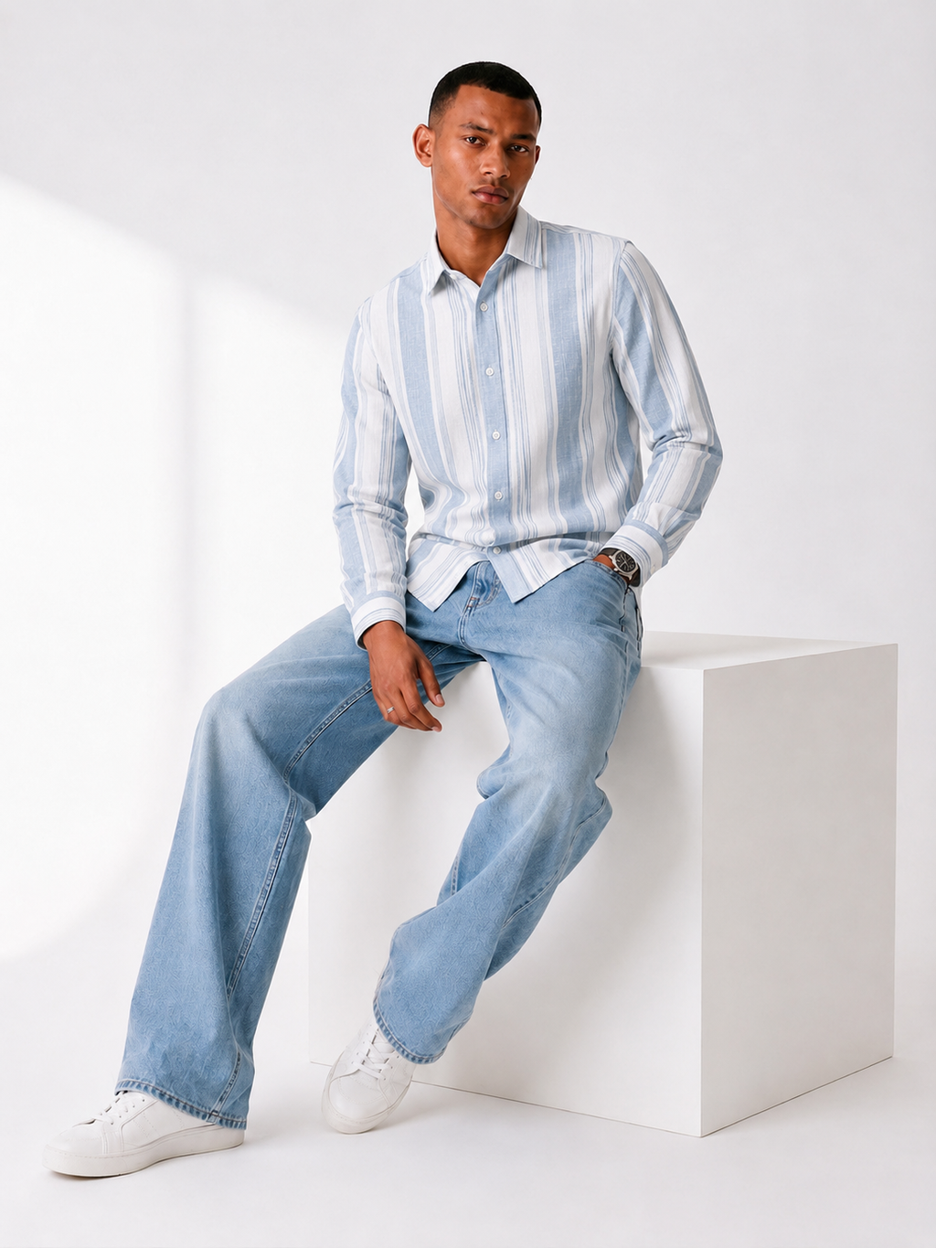 Harbor Line Shirt – Blue Stripe Edition