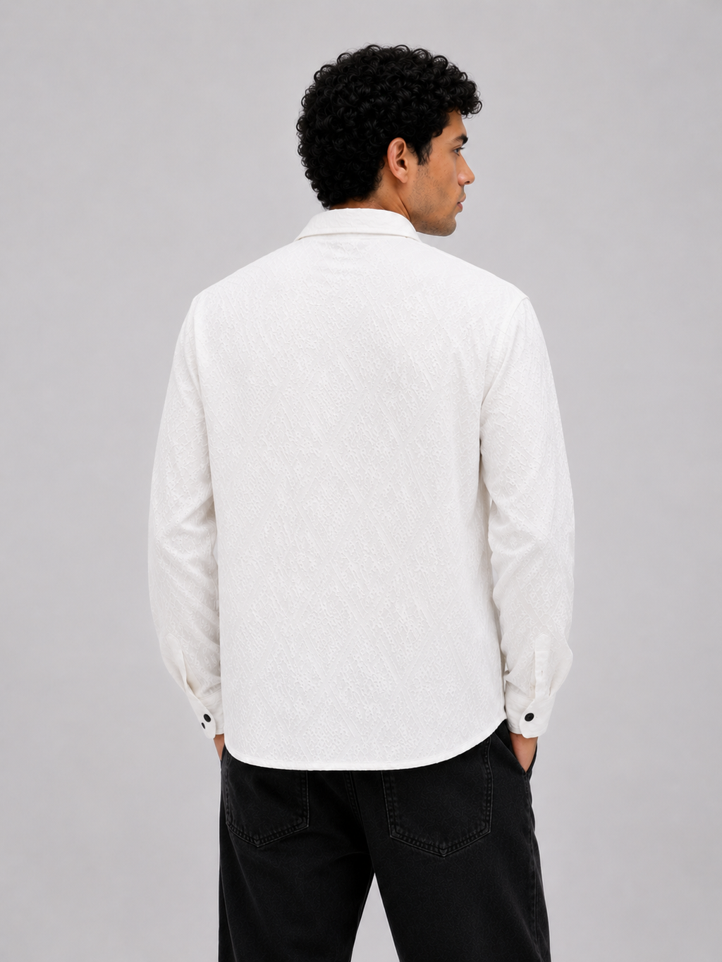Aurelio Jacquard Cotton Shirt
