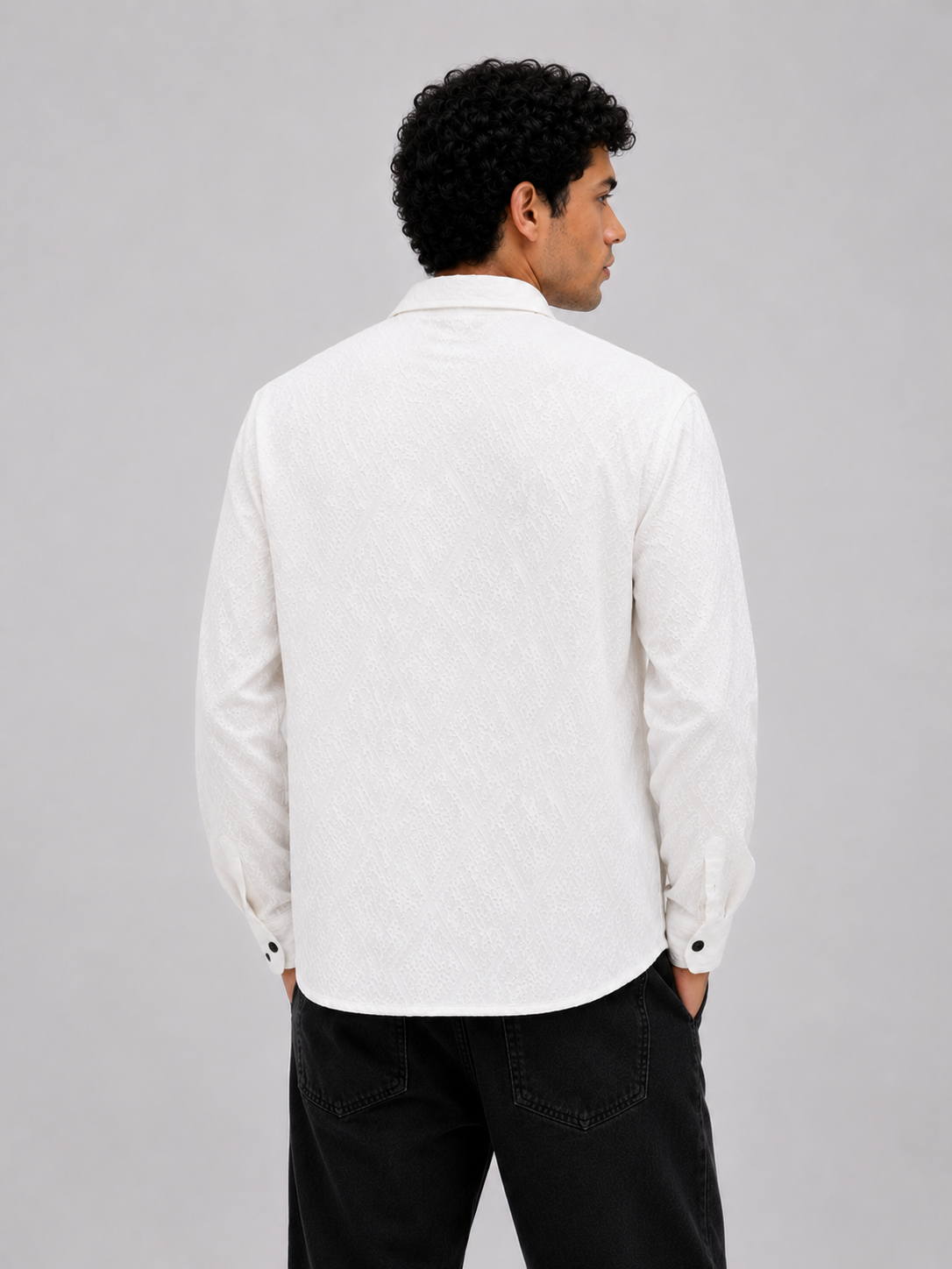 Aurelio Jacquard Cotton Shirt