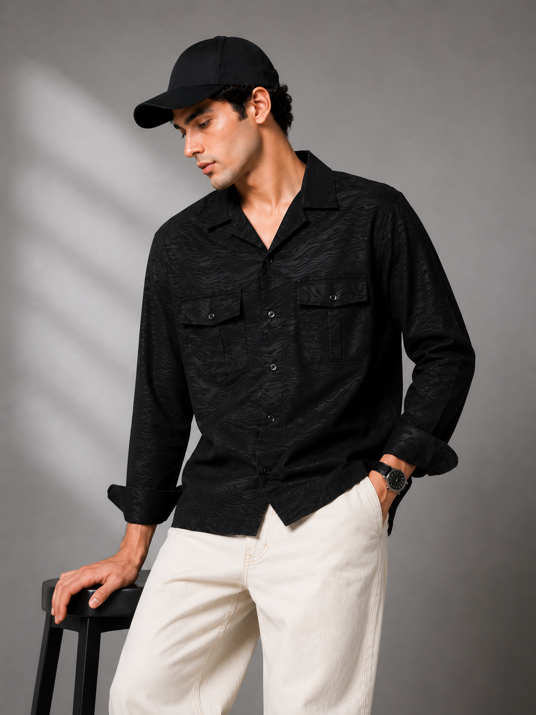 The Noirven Jacquard Shirt