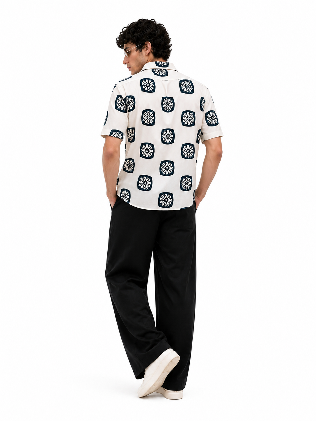 Celestial Motif Shirt – White Edition