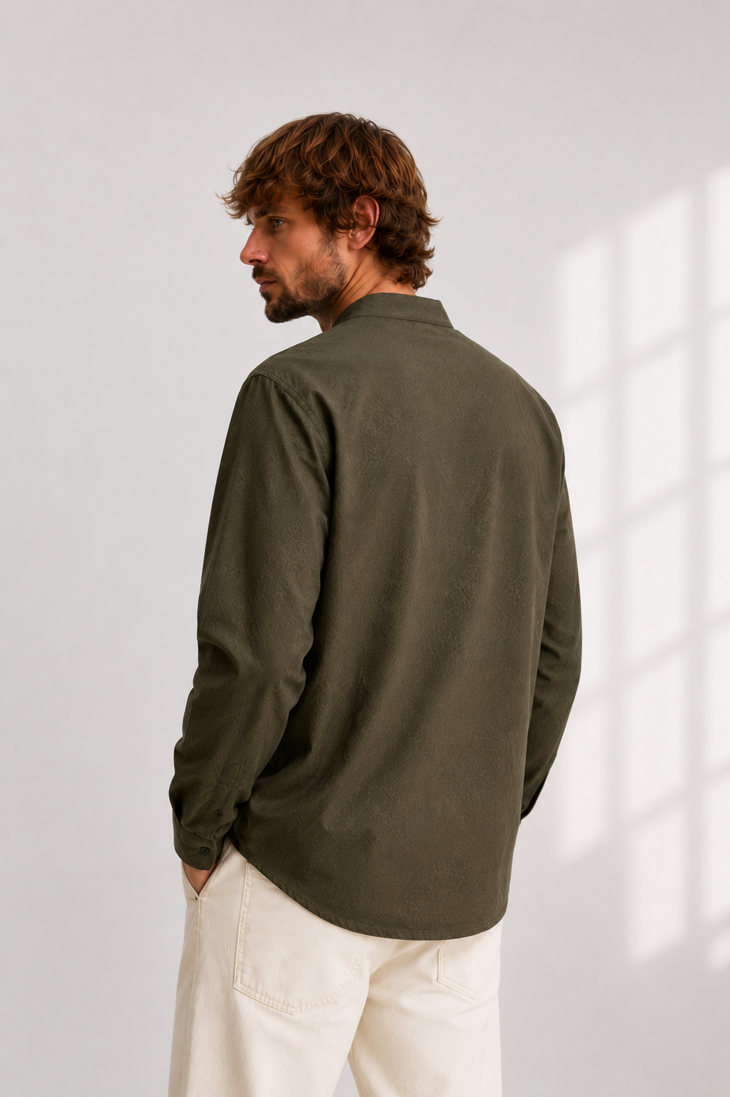 Olive Heritage Short Kurta