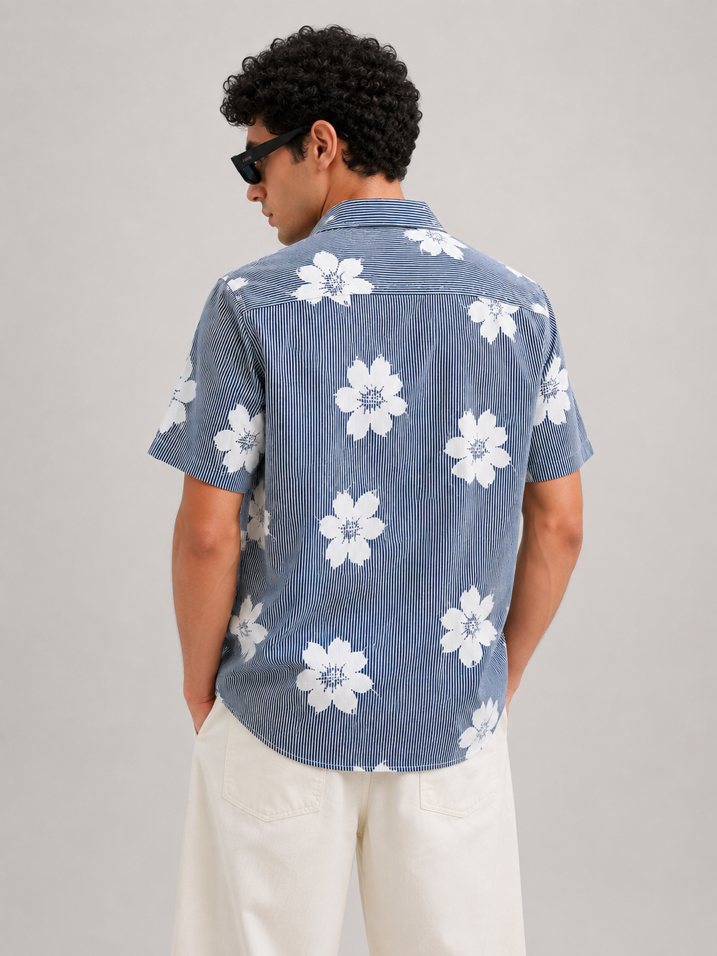 Coastal Bloom Shirt – Blue Edition