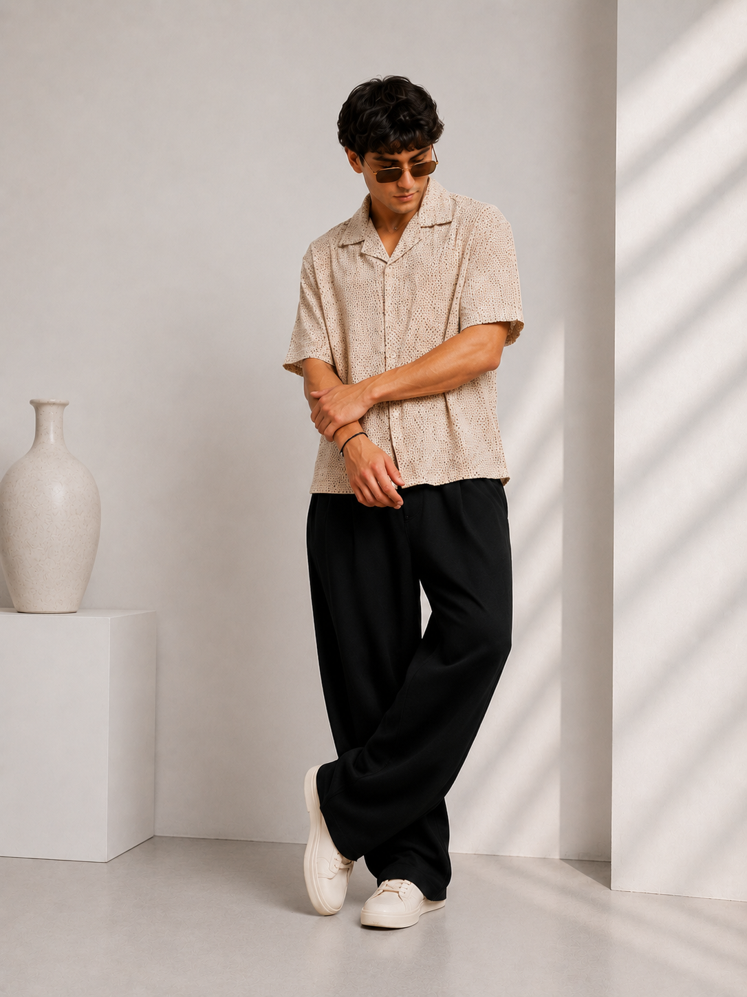 Urban Sand Cotton Shirt