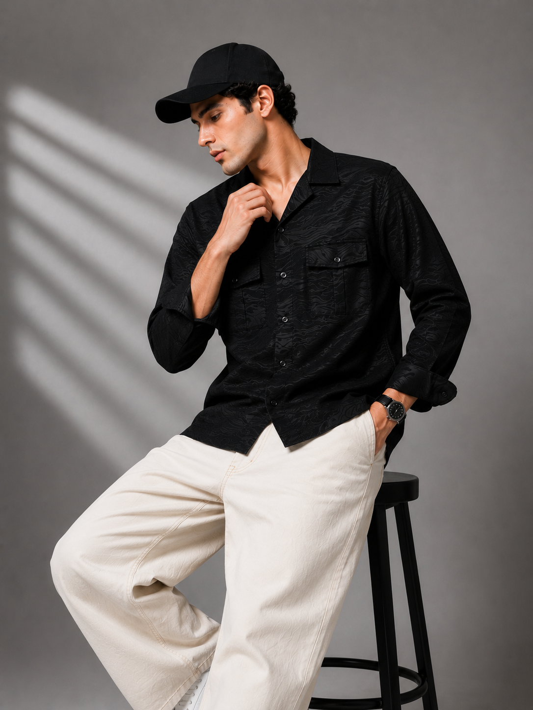 The Noirven Jacquard Shirt