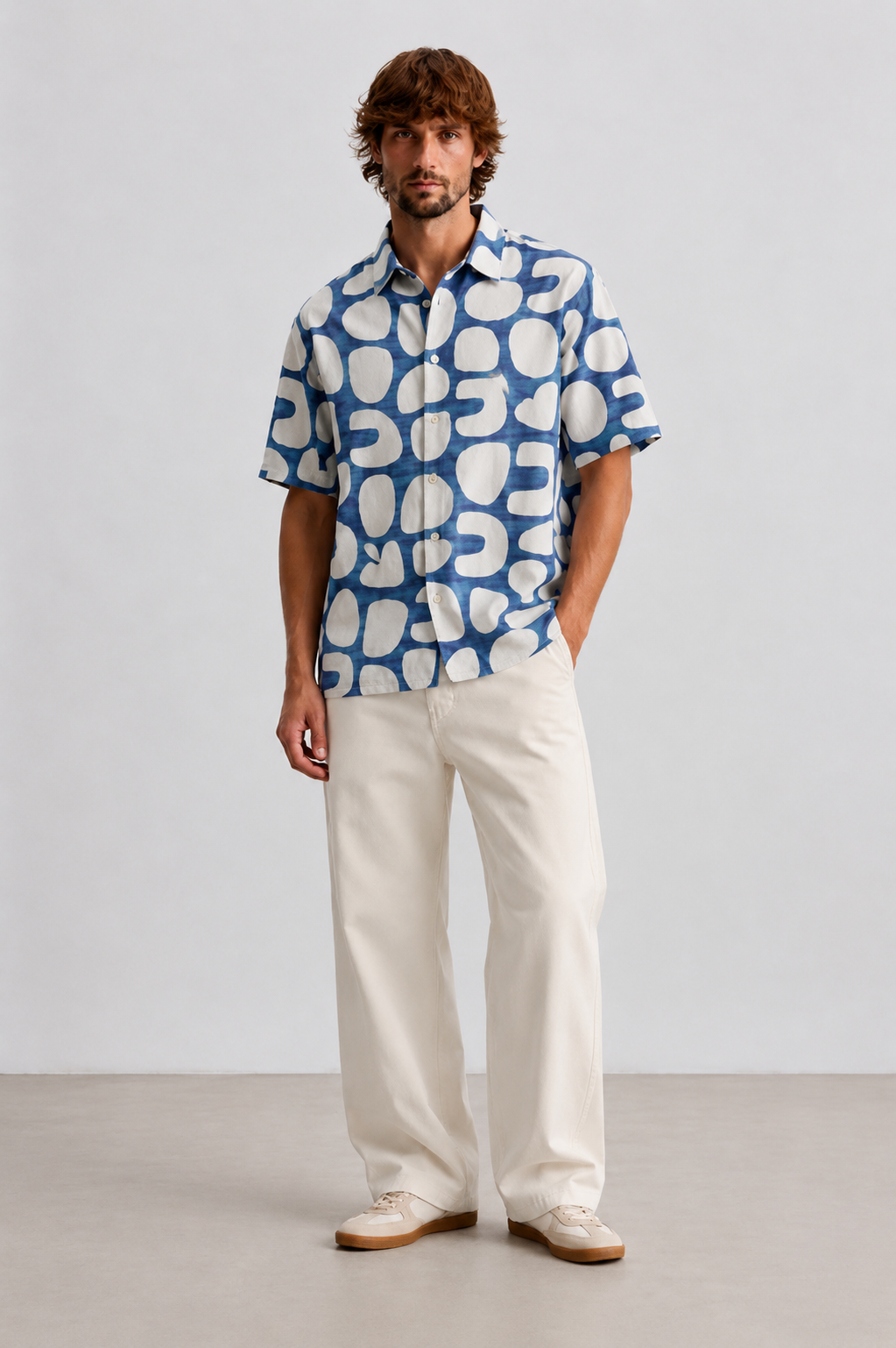 Azure Abstract Shirt – Blue Edition