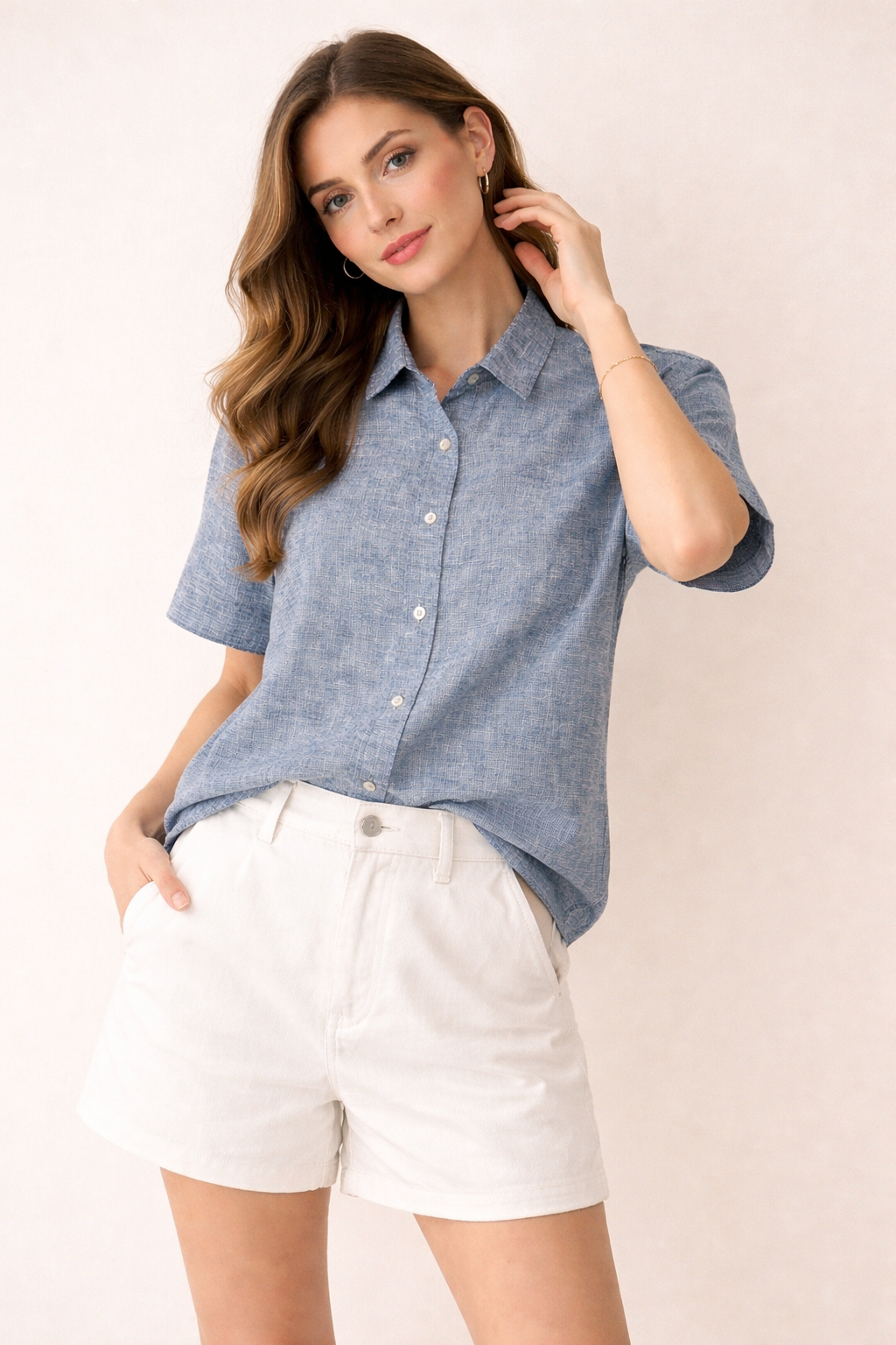 Ivory Breeze Cotton Shirt