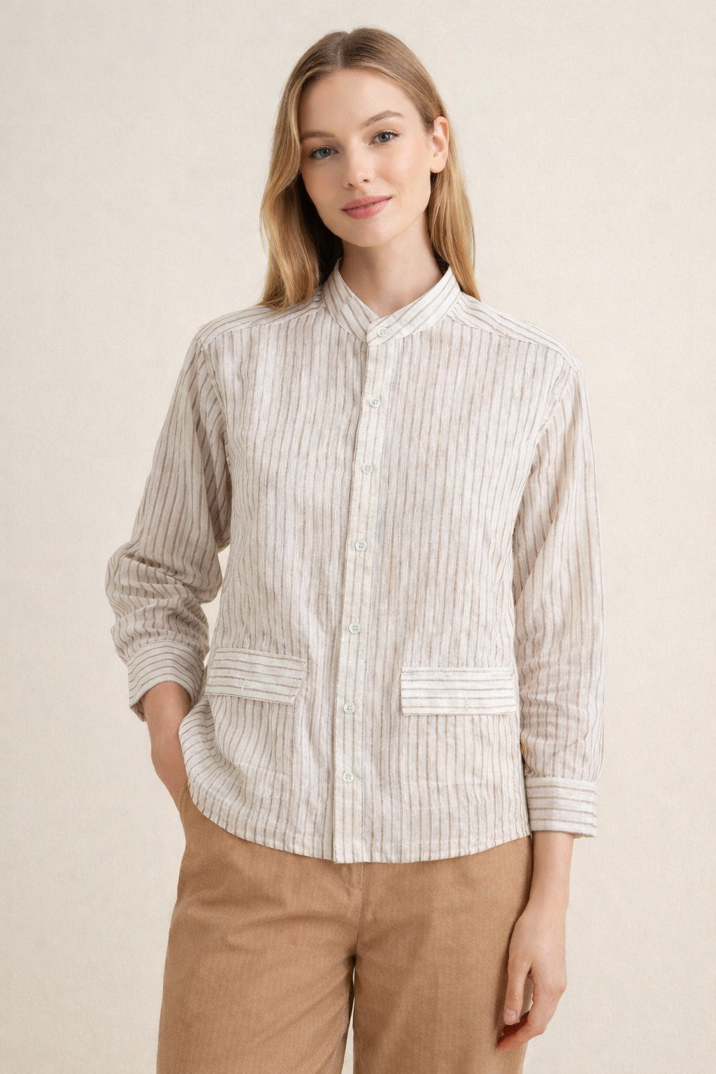 Desert Beige Cotton Shirt