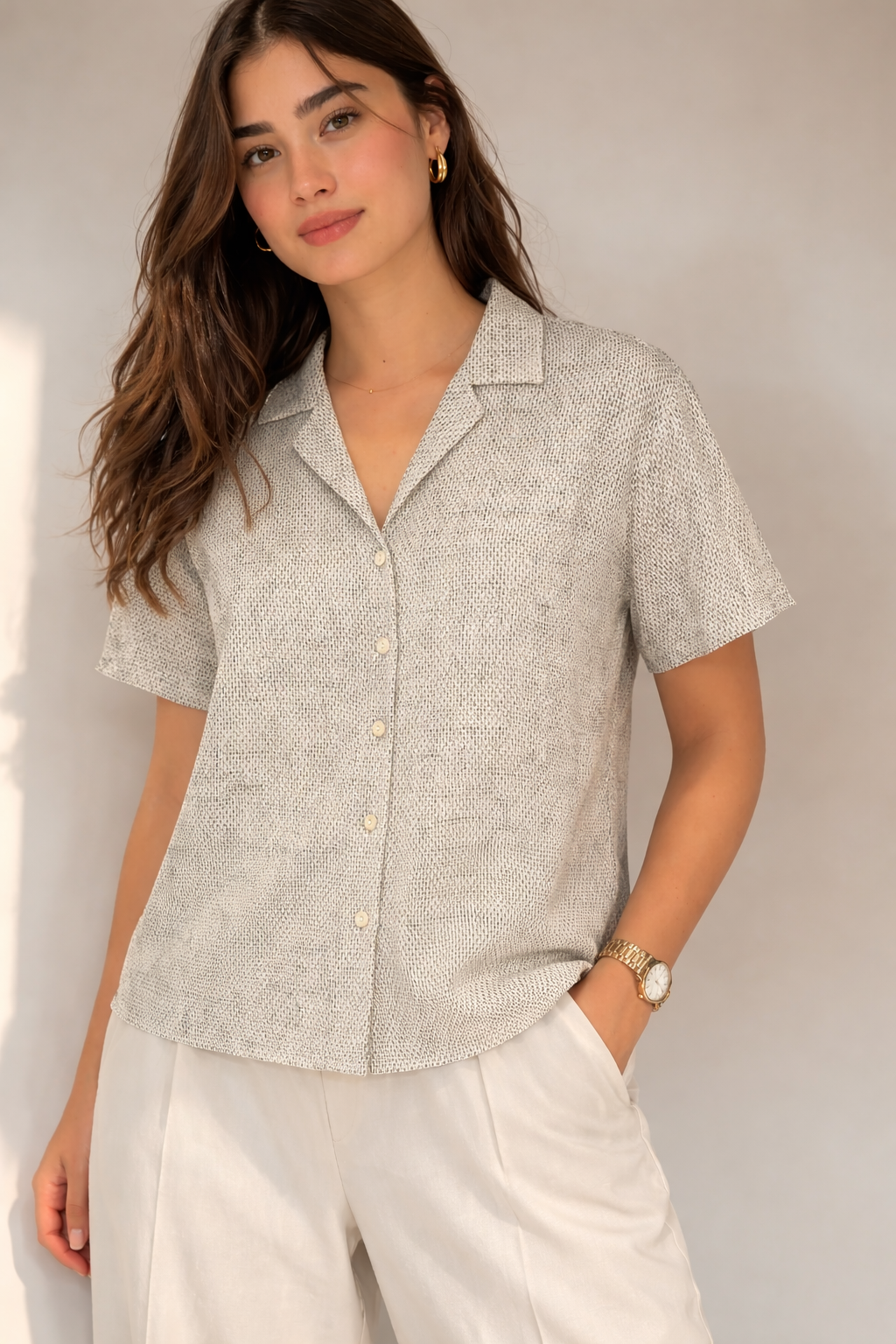 Urban Sand Cotton Shirt