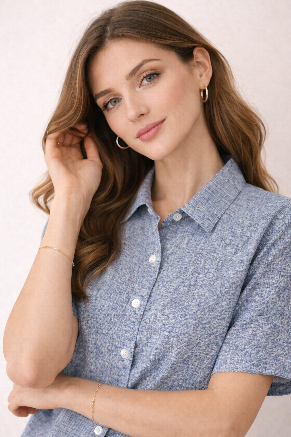 Ivory Breeze Cotton Shirt